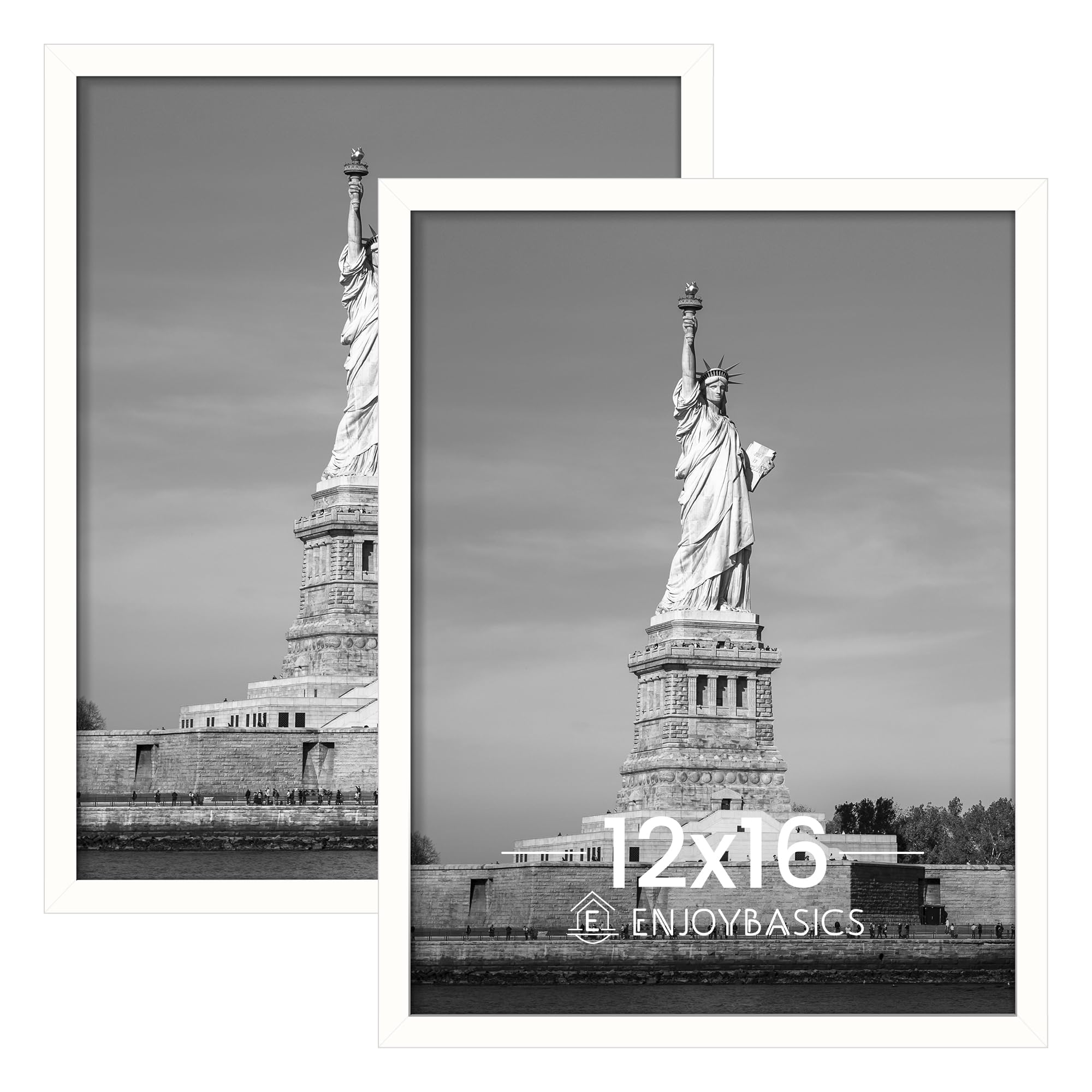 Amazon.co.jp: ENJOYBASICS 12 x 16インチ 写真用フレーム ホワイト