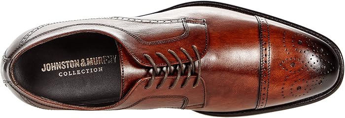 Мужские туфли Johnston & Murphy Ellsworth Cap Toe, цвет: Коричневый — фото 5