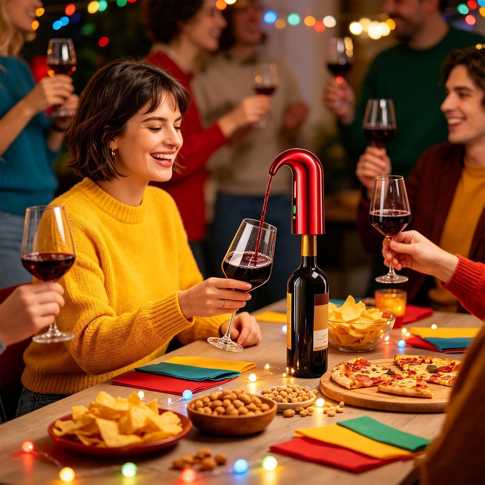 Aérateur-verseur de vin électrique Distributeur d'alcool électrique