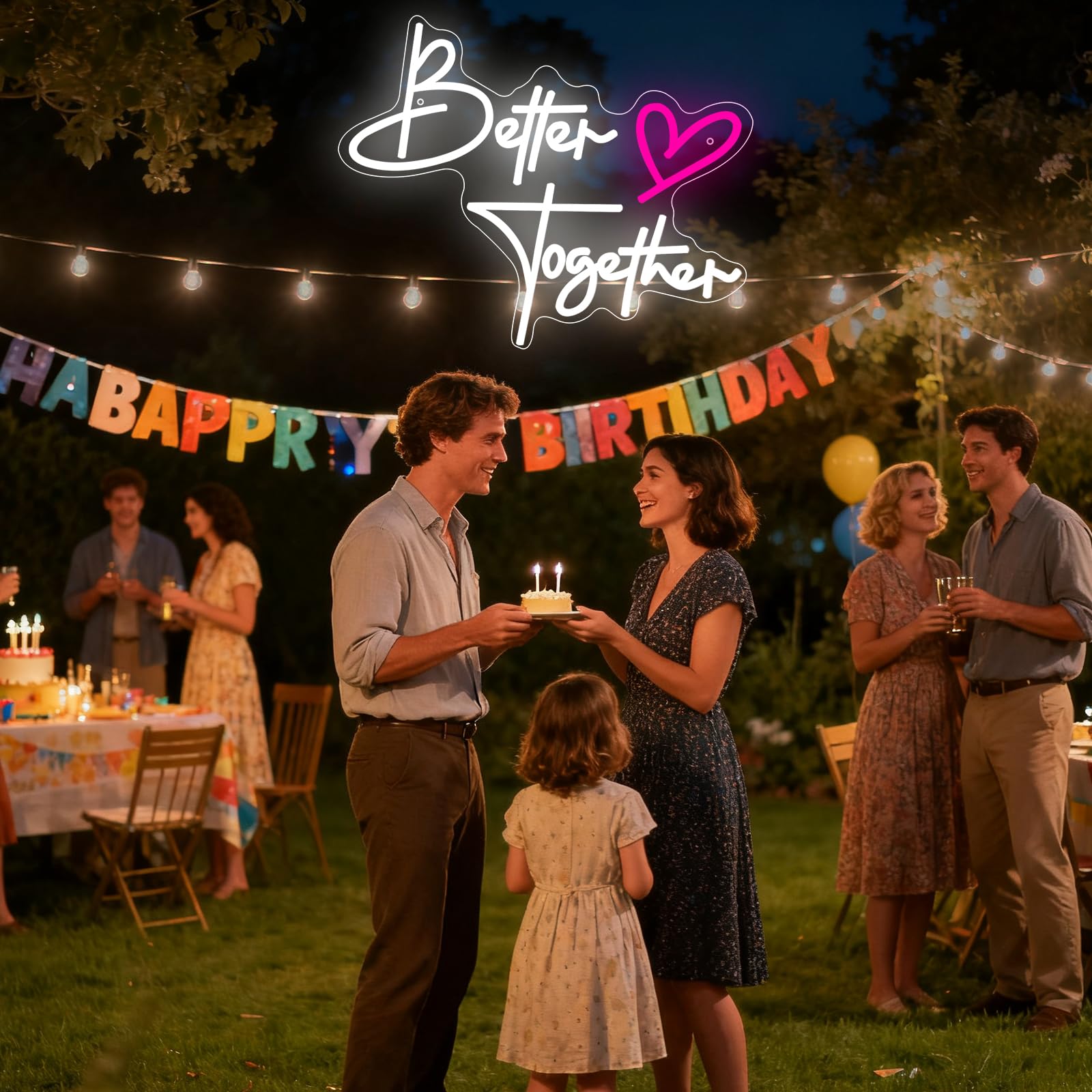 Better Together Cartel de neón de compromiso blanco cálido LED cartel para decoración de pared Letra LED Letra USB Luz de neón para boda, club, aniversario, dormitorio, cumpleaños, fiesta, bar