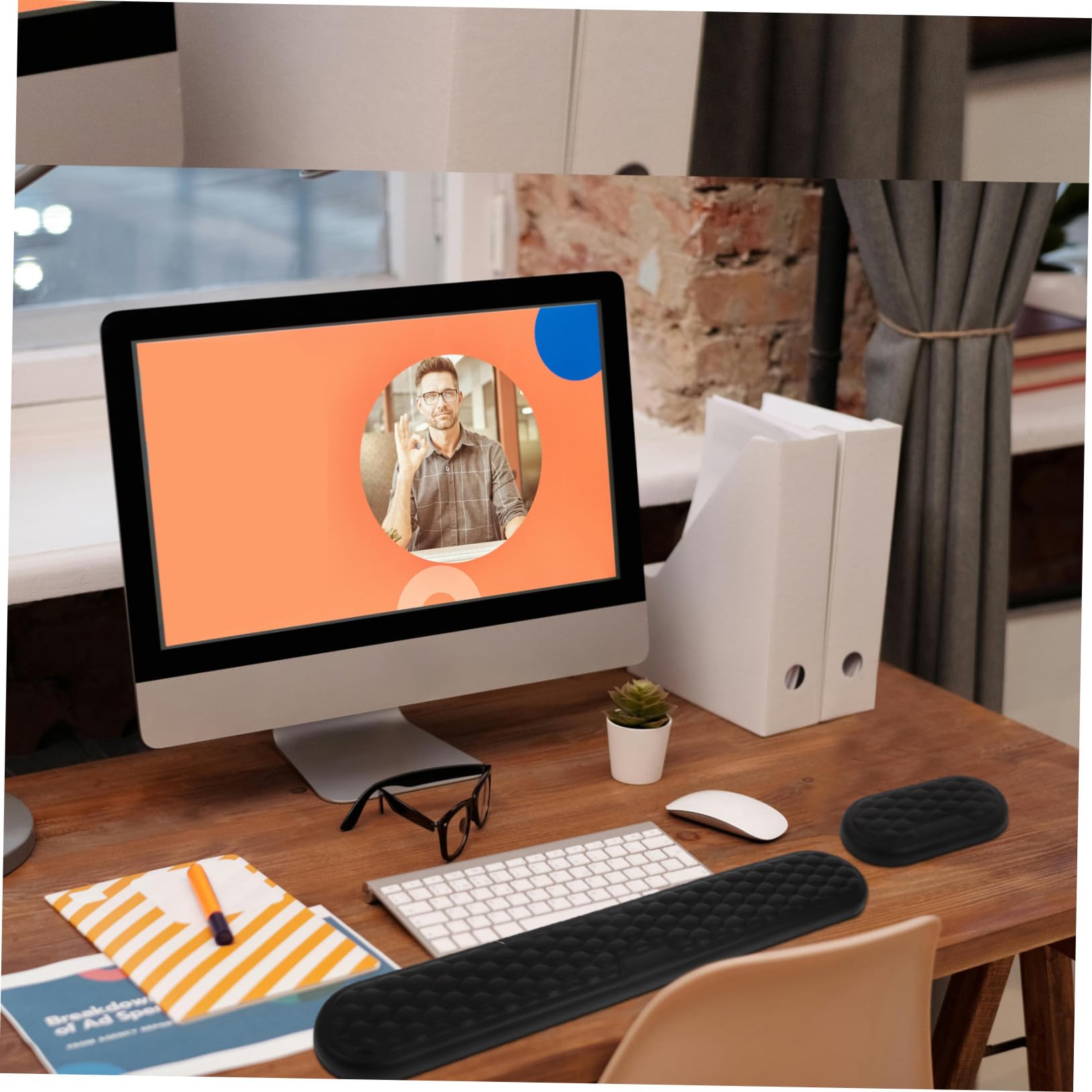 Tastaturunterstützung Ergonomisch für Büro und Home-office Handgelenkauflage Rutschfest aus Silikon Mauspad Kompatibel mit Laptop und PC Handgelenkstütze für Tastatur und Maus
