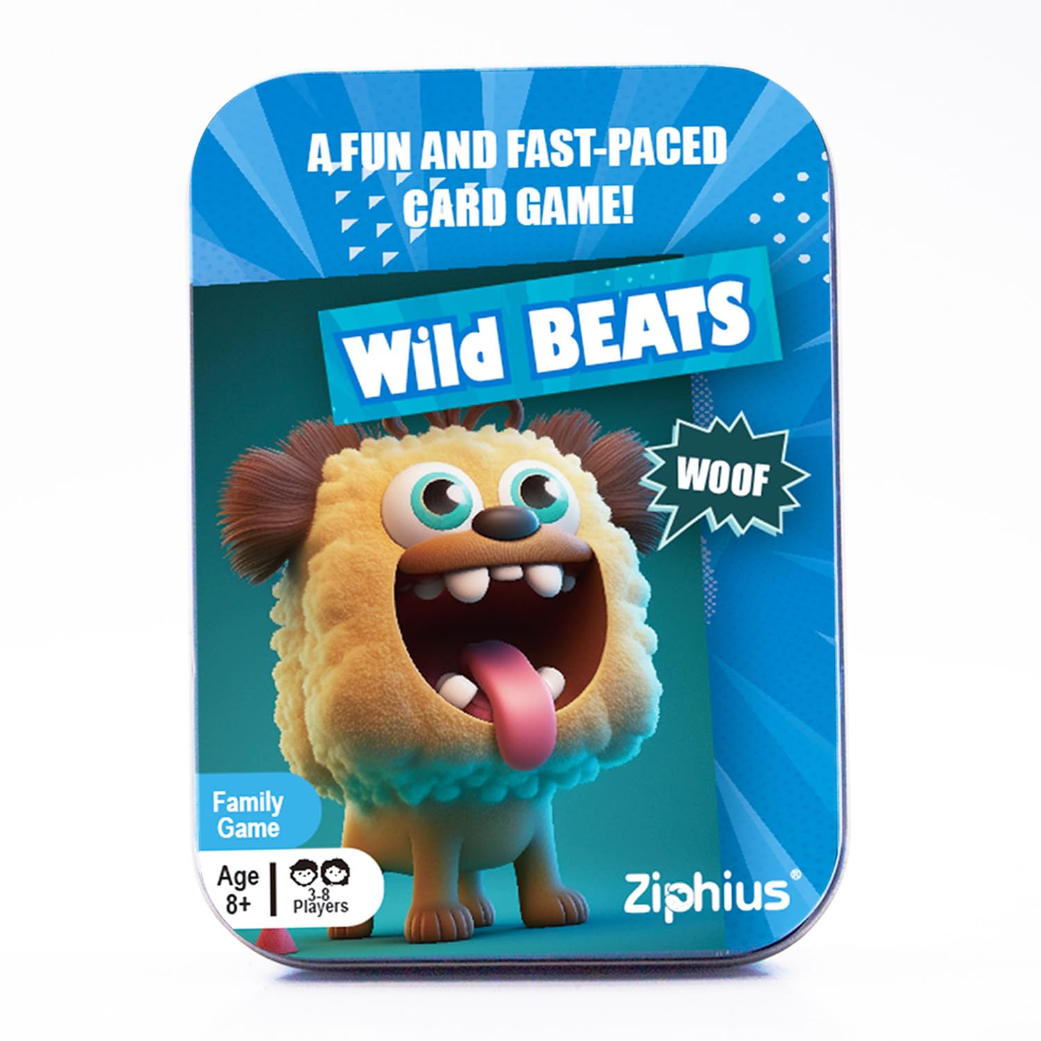 Photo 1 of Card Game for Wild Beats, Party Board Games, Travel Games, Gift in a Collectible Storage Tin for 3-8 Players, Makes a Great Toy for Kids, Family, or Adults Game