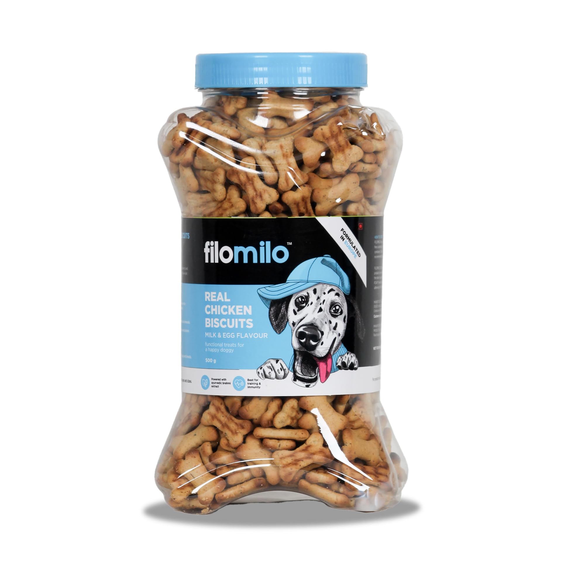 Filomilo – Real Chicken Dog Biscuits for Adult Dog | Dog Biscuits for Puppy | Dog Food for All Types of Dogs (500Grams - Milk &Egg Flavour) (B09N19JRX4) Amazon Price History, Amazon Price Tracker