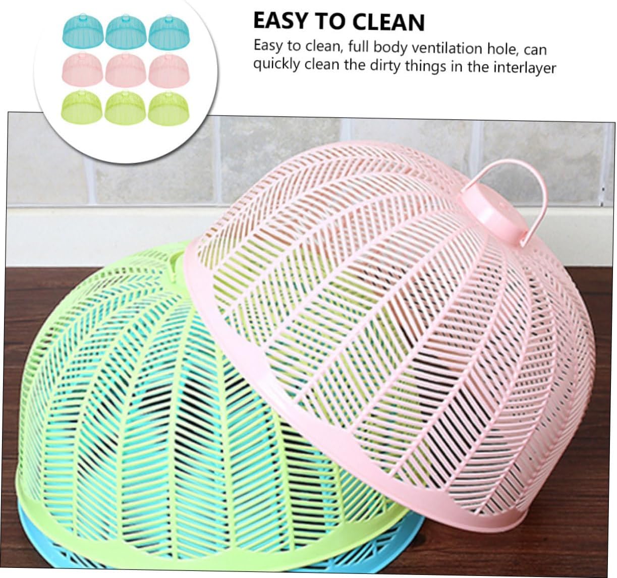 SOLUSTRE 9pcs Mesh Food Covers for Outdoors Round Kitchen Dish Cover Insect Vegetable Breathable Serving Dishes Lids