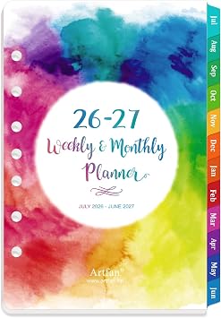 2026-2027 Planner Refills, JULY 2026 - JUNE 2027, 5.5" x 8.5"