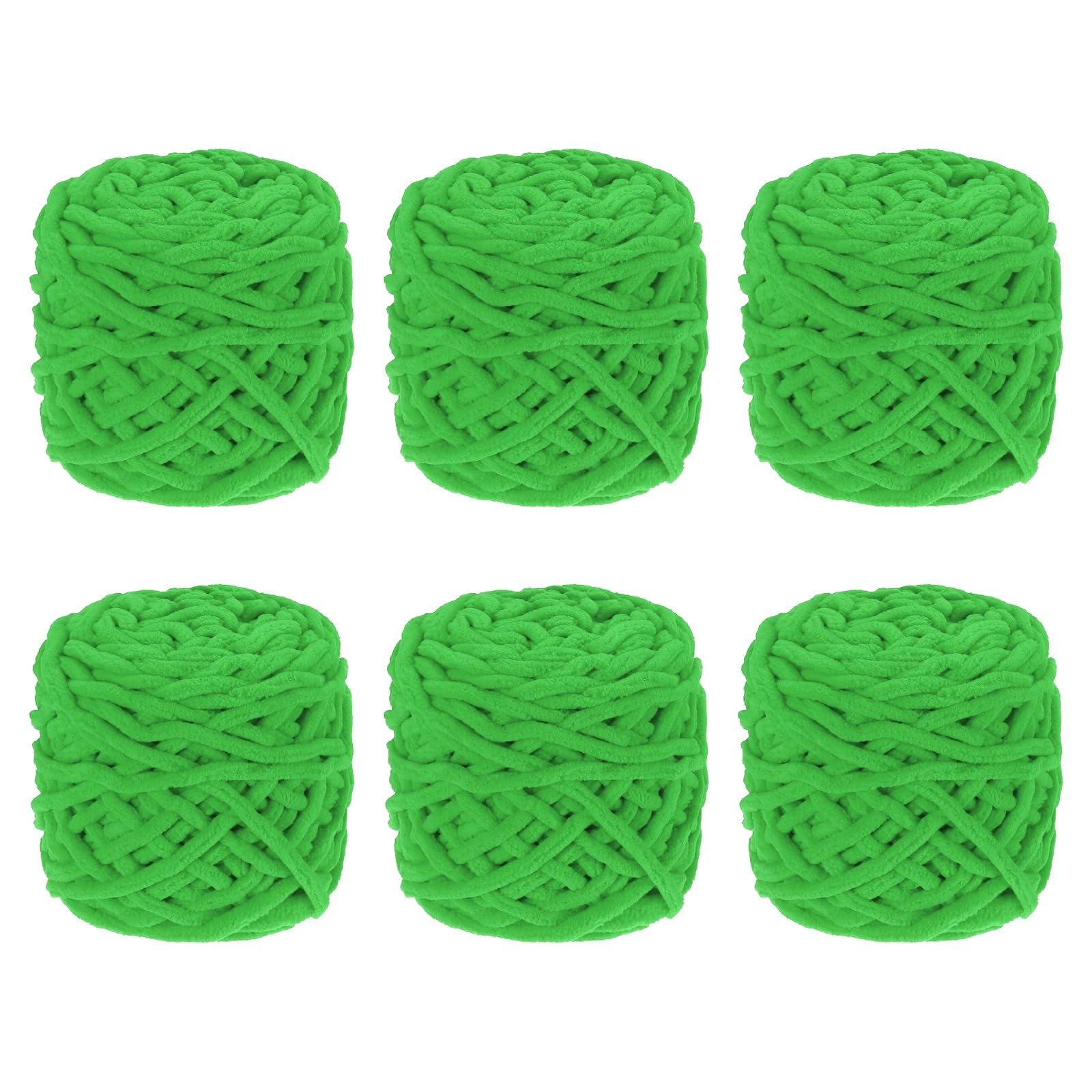 Fil à tricoter en velours épais vert pour crochet DIY et couverture faite main