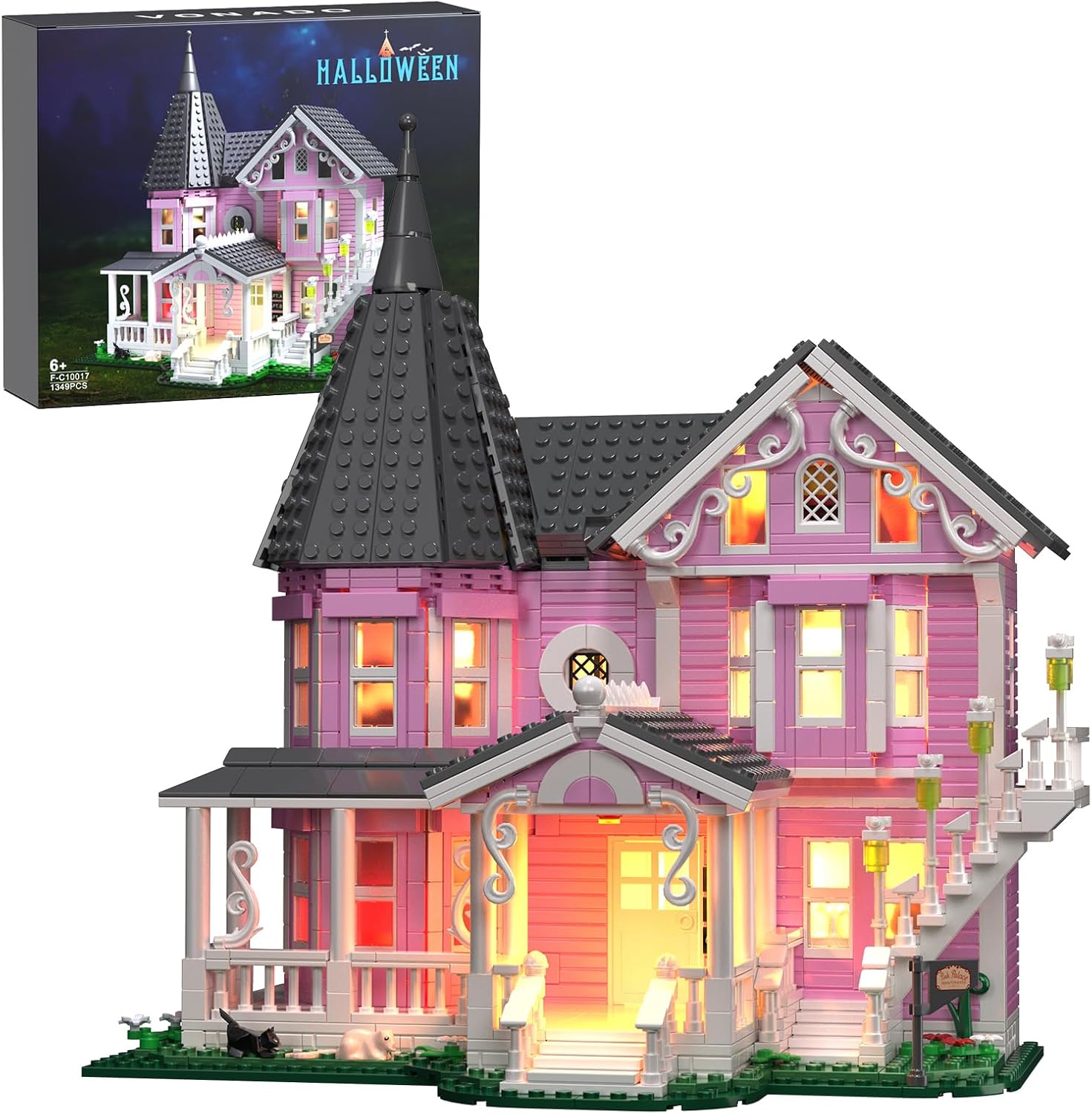 Millionspring Cora Line Pink Palace Building Blocks with