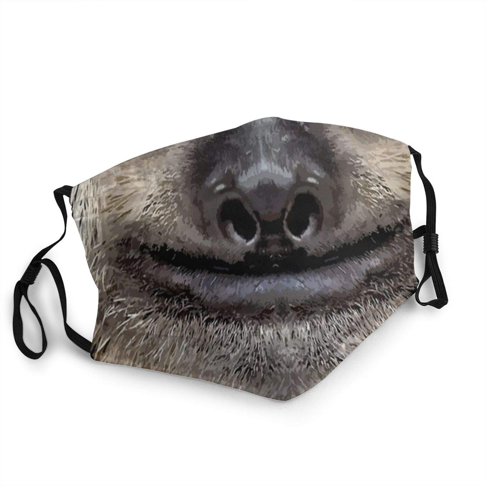 Animal Face Mask, Comfortable Reusable Washable Cute Mask for Adults, Breathable Adjustable for Windproof Mask