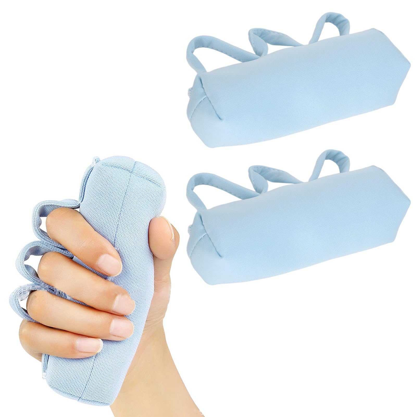 2 Pezzi Palm Protectors, Mano Contracture Ortesi, Palm dito splitter, Soft Palm Cuscini per Finger contratture prevenzione, Fit mano destra o sinistra, Cuscinetto separatore per dita