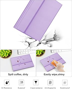 Keyboard Case for Samsung Galaxy Tab S10 FE+ Plus 13.1 Inch 2025, Magnetic Detachable Wireless Bluetooth Keyboard, Protective Folio Cover with S Pen Holder for Samsung Tab S10 FE Plus, Light Purple