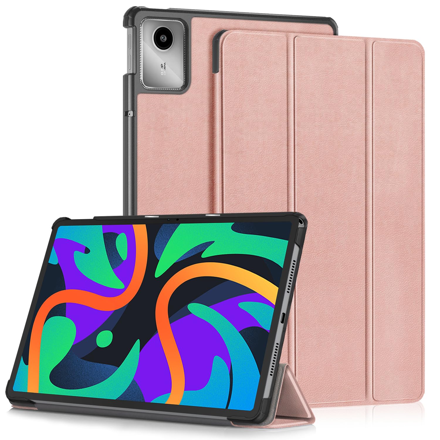 Yiernuo Case Compatible with Lenovo Tab M11 2023 TB-330FU / Lenovo Xiaoxin Pad 2024 TB-331FC 11 Inch Tablet,Slim Lightweight Trifold PC Cover with