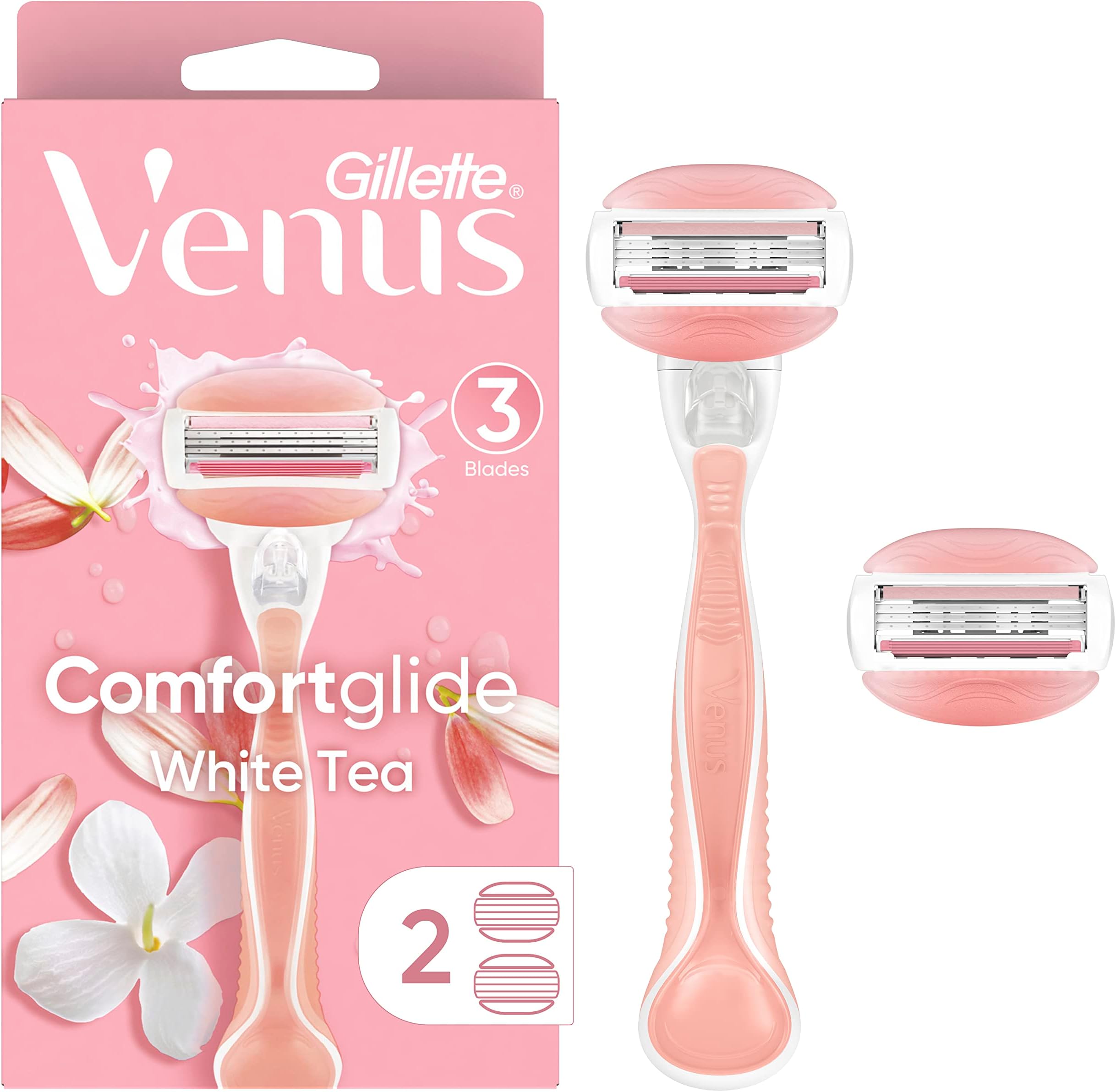 Venus Razor Silver Amazon.com: Gillette Venus ComfortGlide Razors for Women, 1 Venus Razor ...