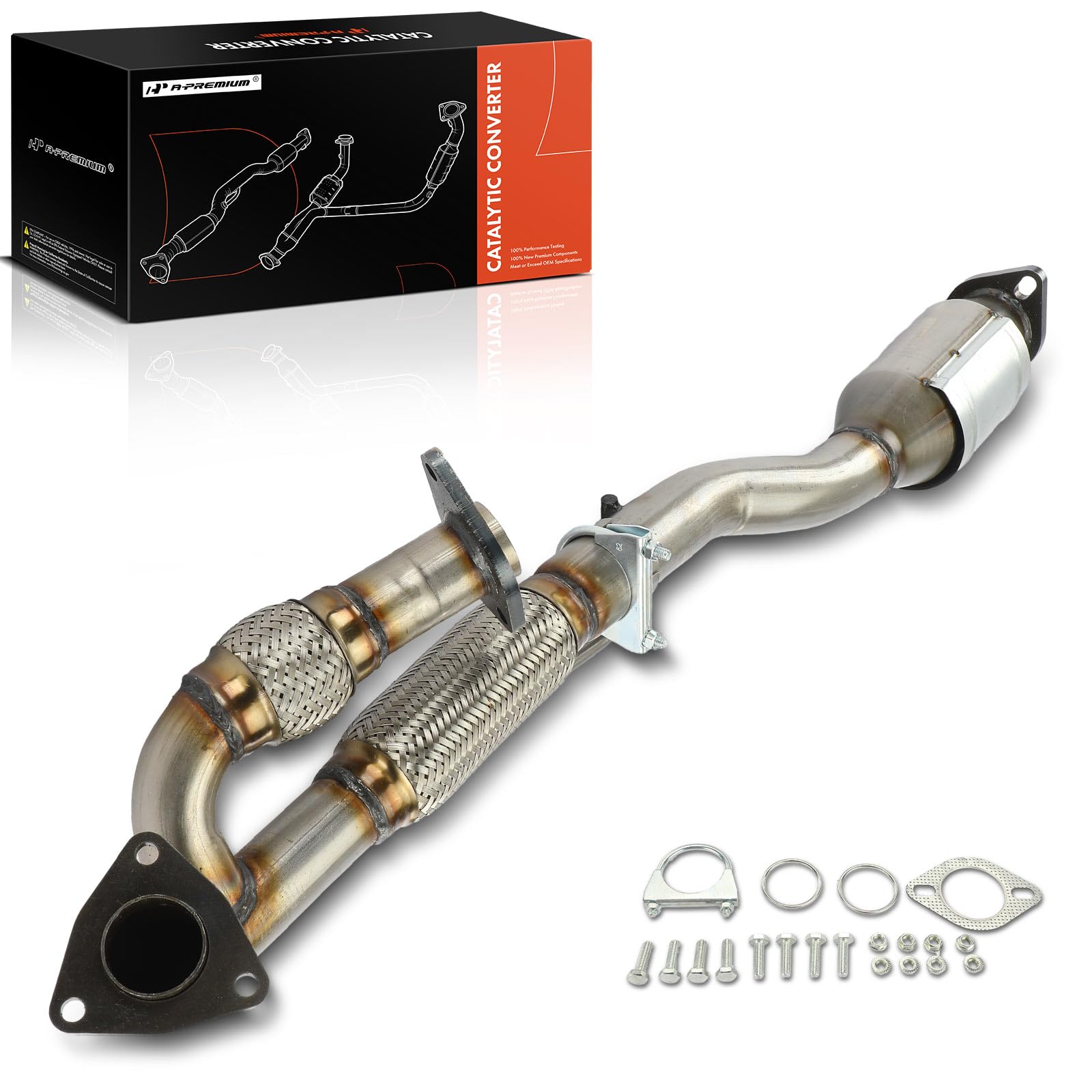 A-Premium Rear Catalytic Converter Kit Direct-Fit Compatible with Nissan Altima 2007-2018 3.5L, EPA Compliant