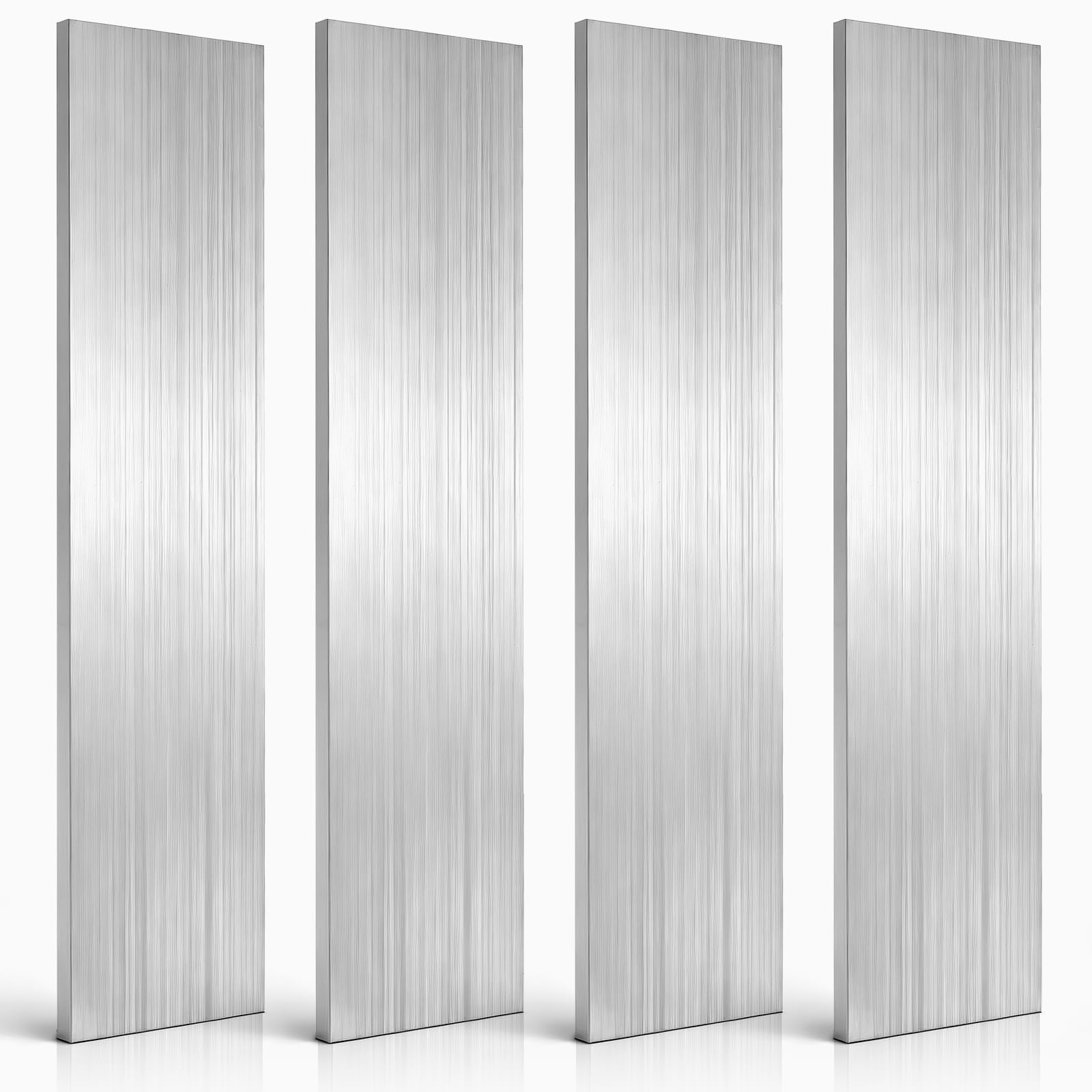6061 Aluminum Flat Bars - 4 Pack -1
