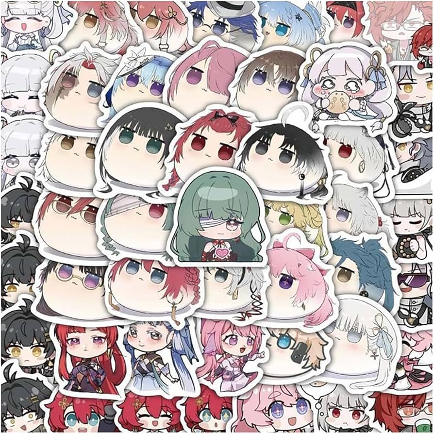 Amazon.co.jp: 鳴潮 ステッカー グッズ 長離 漂泊者 120枚入り 団子