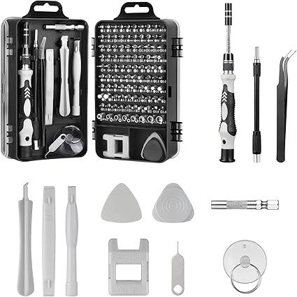 Amazon Lxsmysm 精密ドライバーセット 117 In 1 98種ビット 多機能ツールキット 磁気ドライバー 特殊ドライバー トルクス ドライバー ネジ回し 滑り止めハンドル Iphone Switch Diy 修理ツール 収納ケース 磁石付き ドライバーセット