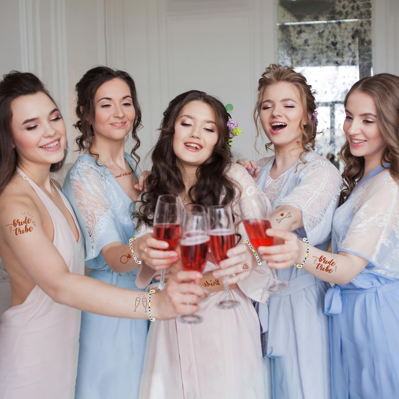Bracciale singolo Team Sposa/Sposo con tessera SIMPLE per JGA, matrimonio e addio al celibato - Italia