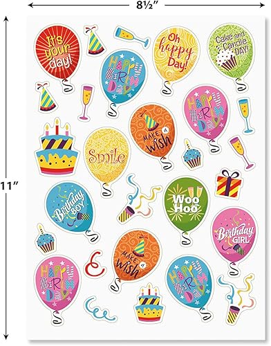 Miniatura 8 de Current Paquete variado de calcomanías patrióticas de celebración, 2 hojas, 48 calcomanías surtidas para niños, profesores, escuela, álbumes de