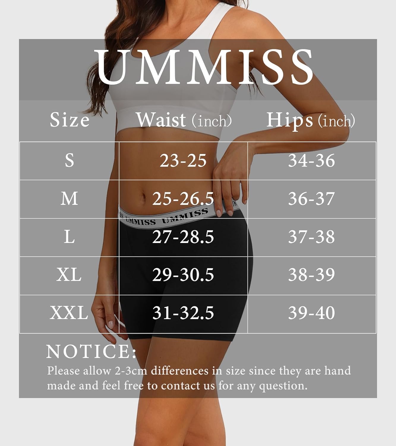 UMMISS Womens Boxer Briefs Underwear Boy Shorts Cotton Underwear Soft Anti Chafing Ladies Panties 4 Pack - Image 8