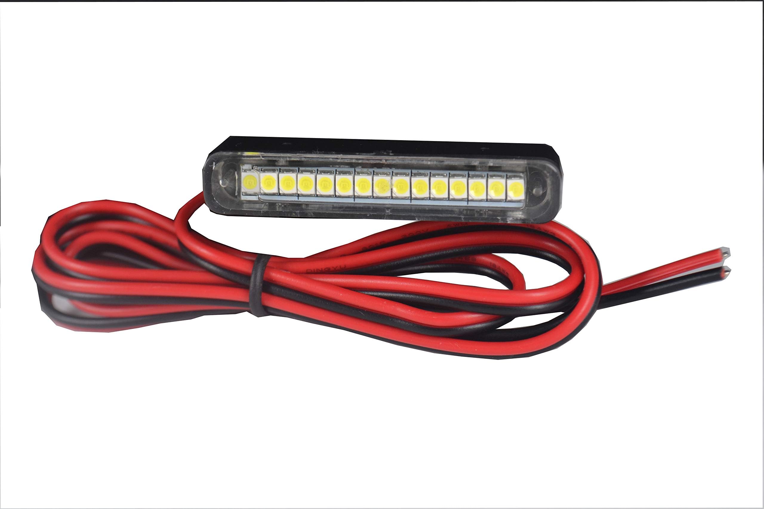 JinXiu 1x Universal LED Number Licence Plate Light Motorcycle Motorbike with 15 White 3528 LED