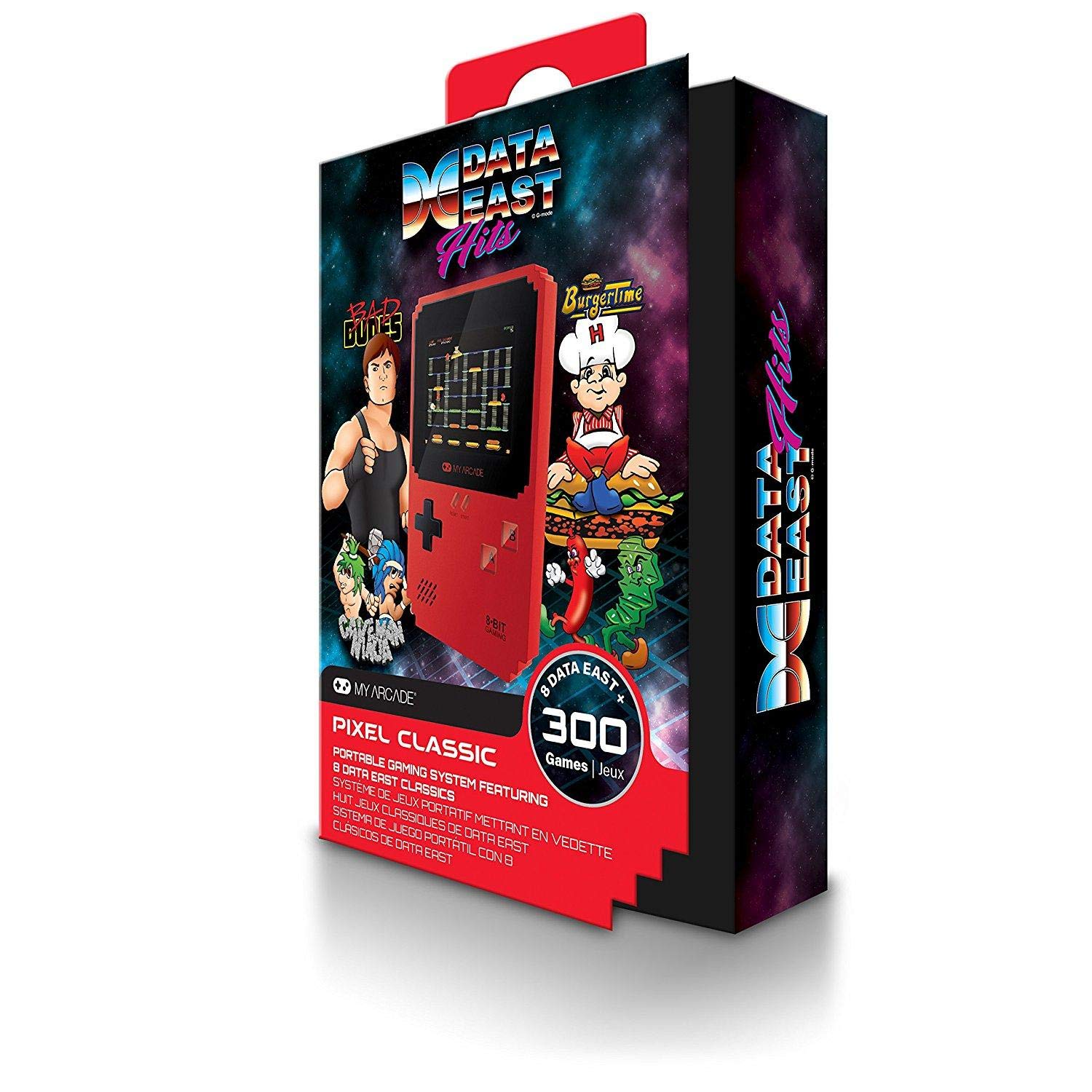 Data East Hits (Pixel Classic) Portable Handheld gaming system with 300 games including 8-Bit Data East titles by MY ARCADE 2017