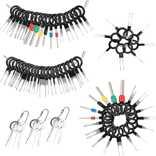 73 unids terminal herramienta kit terminal pin extractor conector pin liberación clave conjunto extractor extractor reparación removedor para coche
