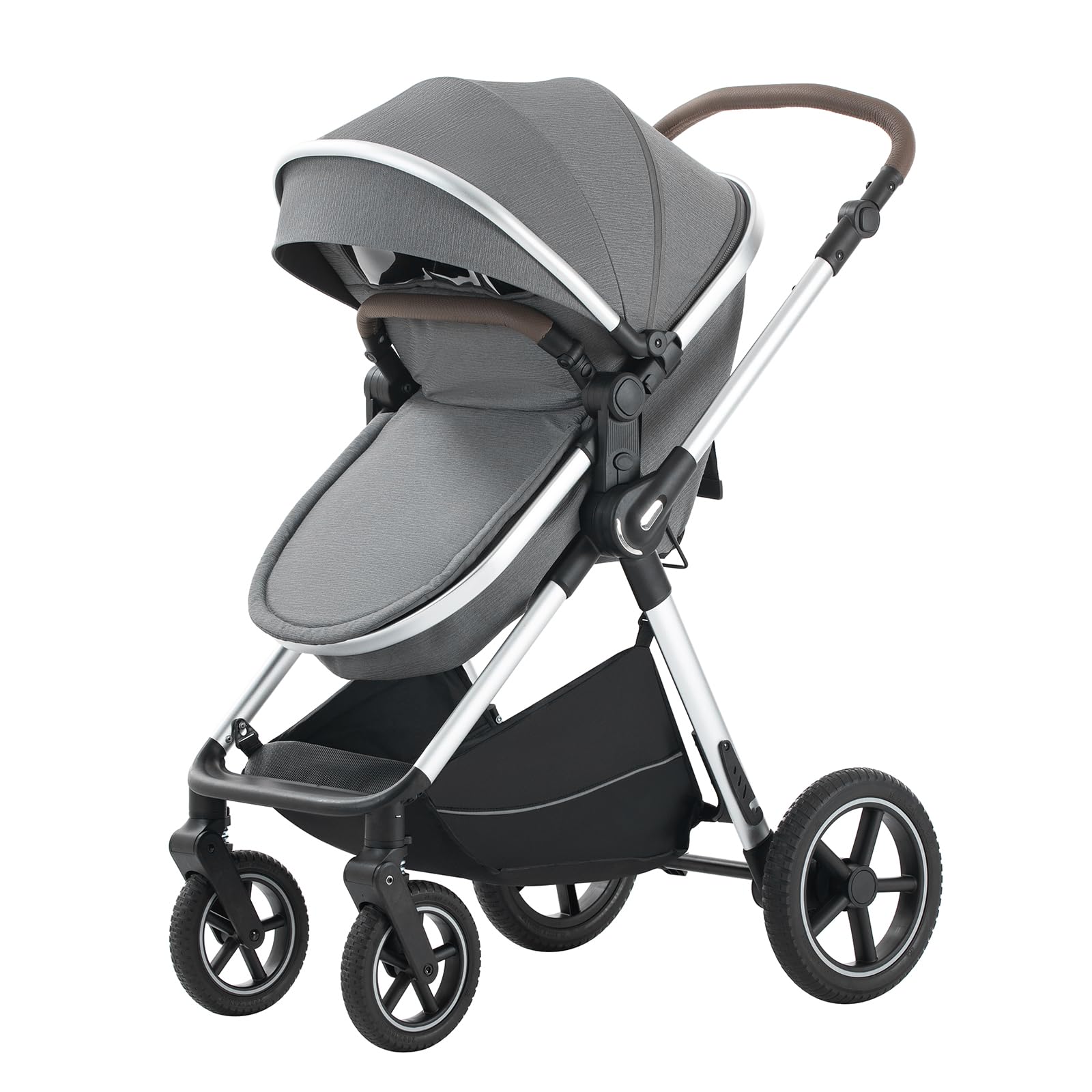 Poussette 3 en 1 Citadines Combinée Tricycle Baby Walker Haute Paysage pour 0-36 mois Pliante Trolley Bébé