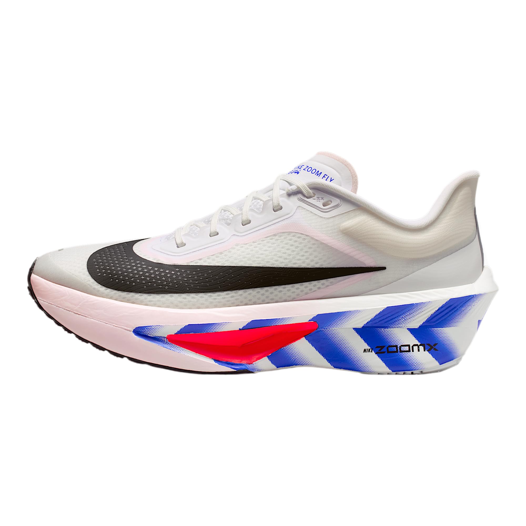 Zoom Fly 6 Men's Road Racing Shoes (White/Salt Red/Racer Blue/Black)