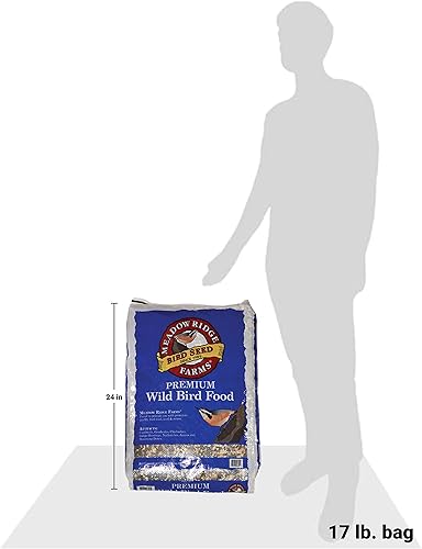 Miniatura 2 de Meadow Ridge Farms Mezcla de semillas de pájaros silvestres premium, bolsa de 17 libras
