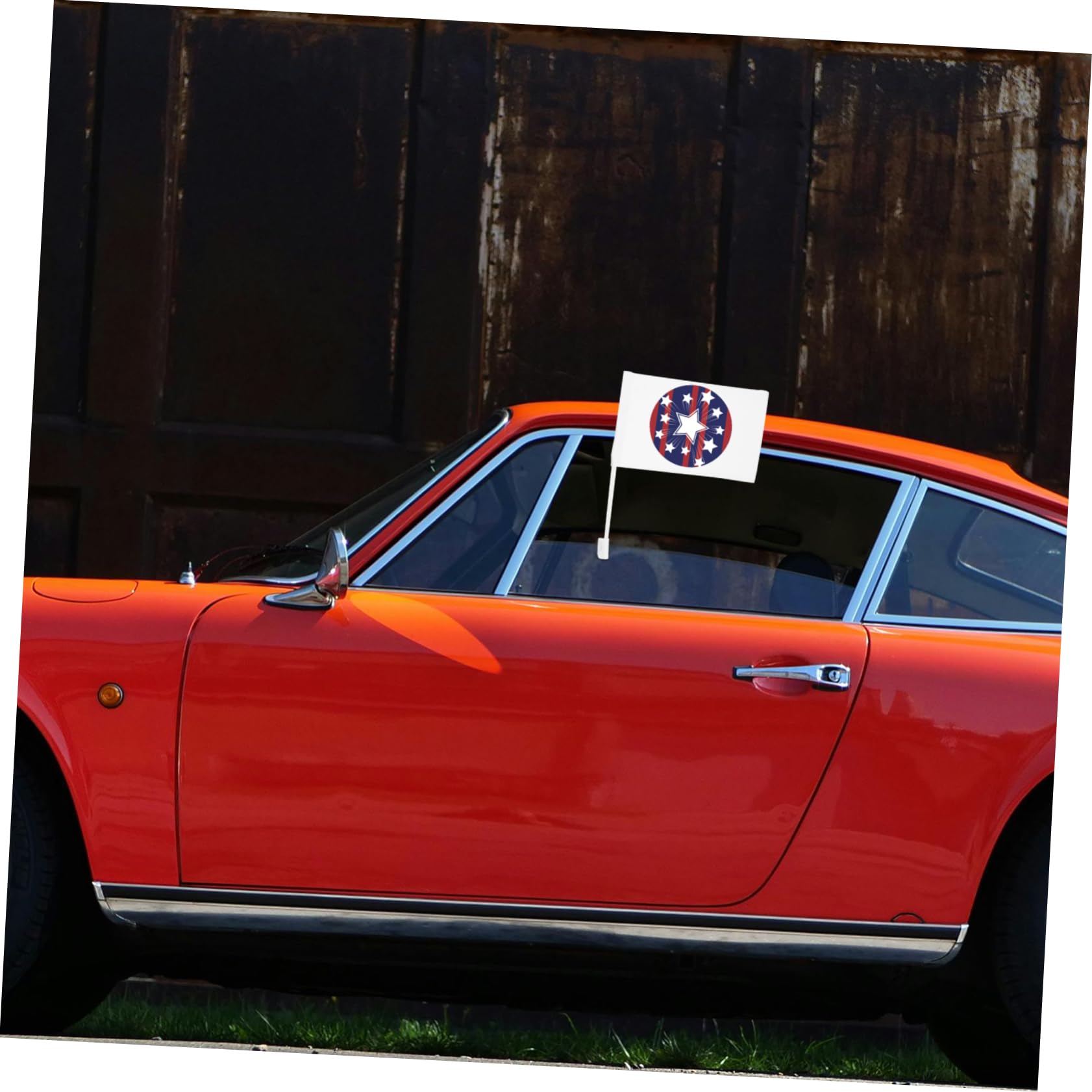 5 Stück Weiße Diy Auto Flagge Blanko Thermotransfer Flagge für Outdoor Dekoration Doppelseitig Vielseitig Einsetzbar zum Individuellen Gestalten