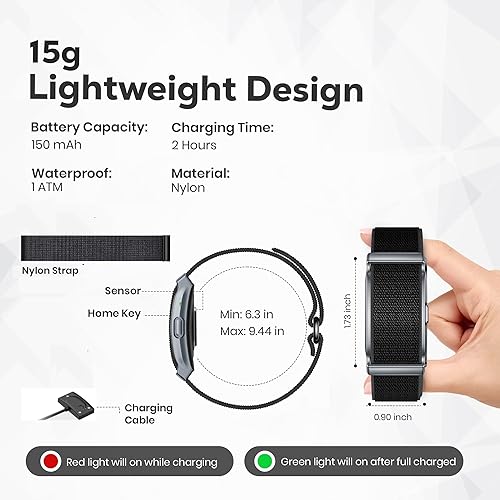Miniatura 5 de Pulsera inteligente para hombres y mujeres, monitor de frecuencia cardíaca y sueño 247, contador de pasos, 120 modos deportivos, rastreador de