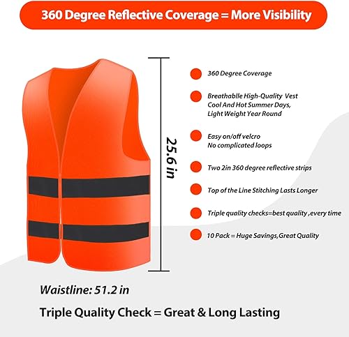 Miniatura 4 de SIFE Mantente seguro y visible con nuestros chalecos de seguridad reflectantes, diseño unisex