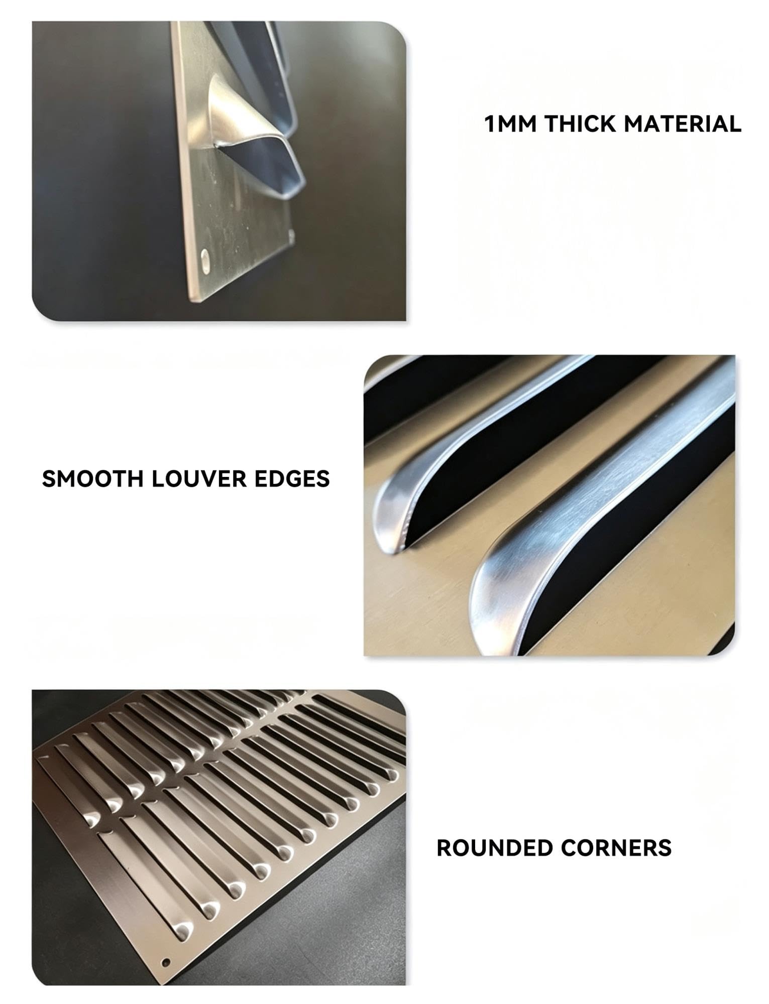 304 Stainless Steel Ventilation Cover, HVAC Louver Grill