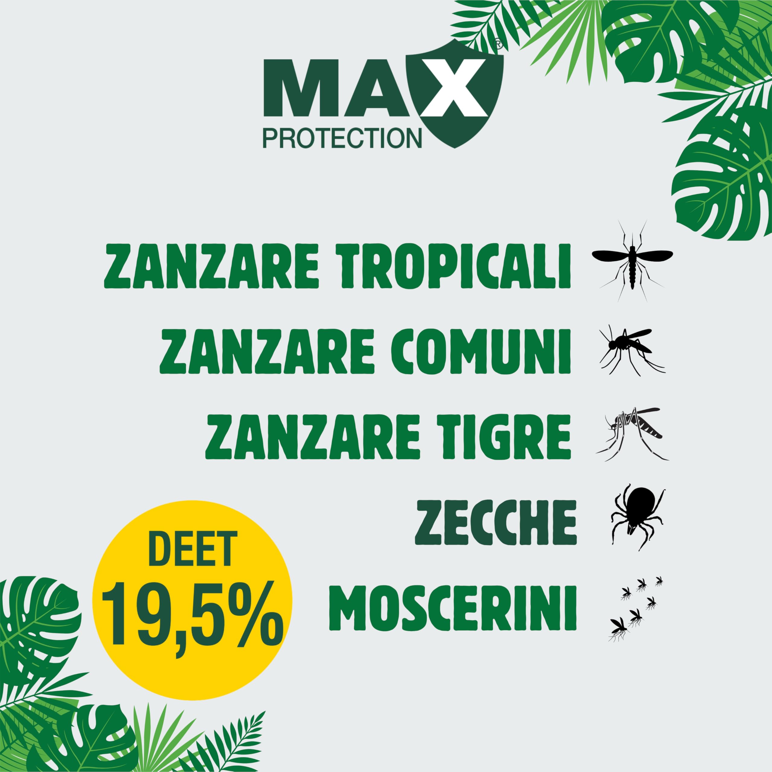 Colpharma Spray Repellente Antizanzare Max Protection Active – Protezione Prolungata