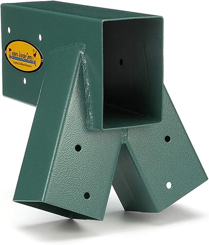 Miniatura 44 de Eastern Jungle Gym Fácil 1-2-3 Soportes A-Frame 2 para juego de swing con todos los hardware de montaje, verde