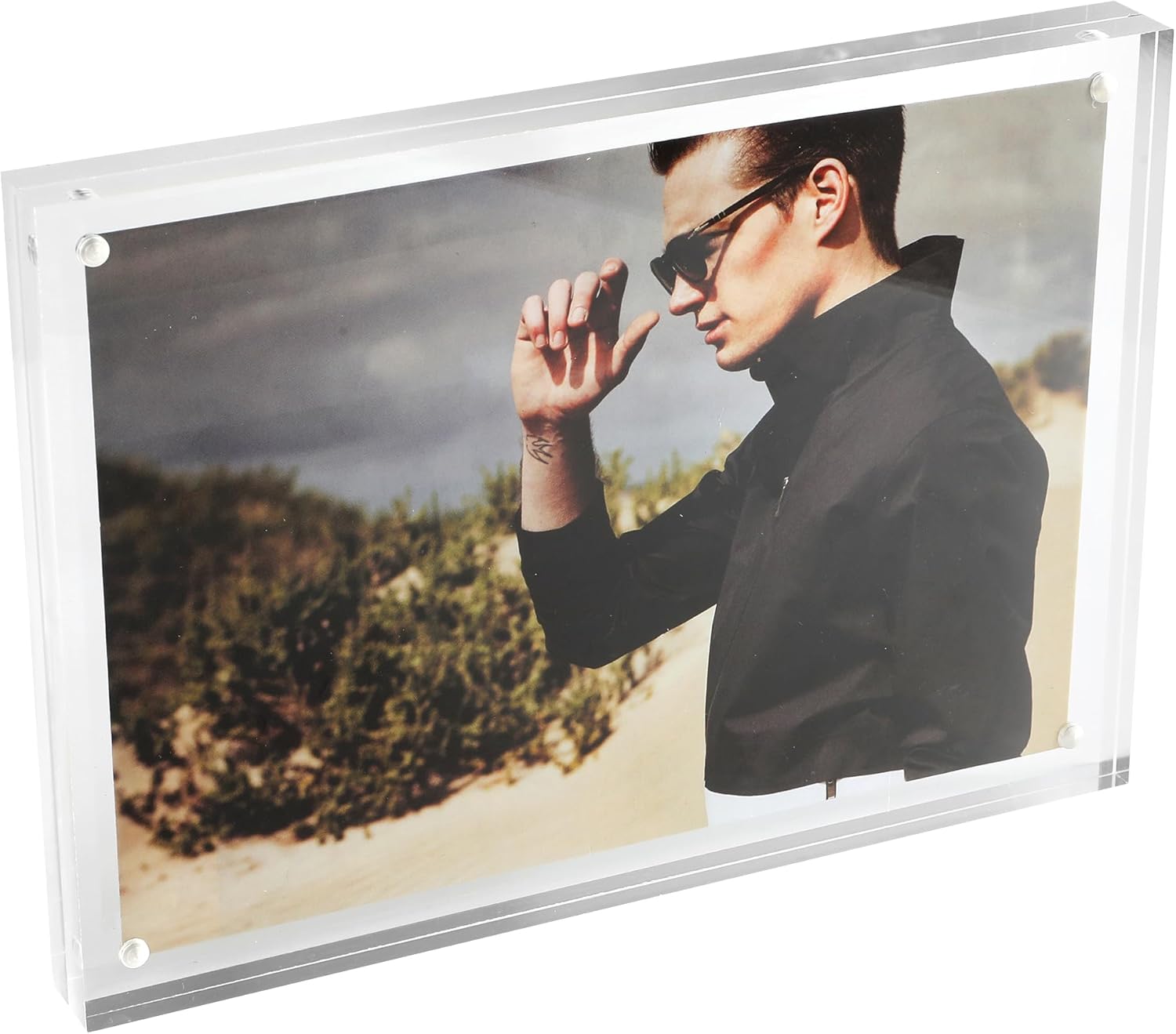 A5 Acrylic Picture Frame， MultiPurpose Glass Effect Picture
