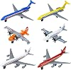 Toy Airplane, 6 Pack Diecast Airplane Toys for Boys Age 3-12, Aircraft Plane Playset, Glider Planes Airlines Plane Toys for Birthday Party Gift for Kids Boys Toy Girls