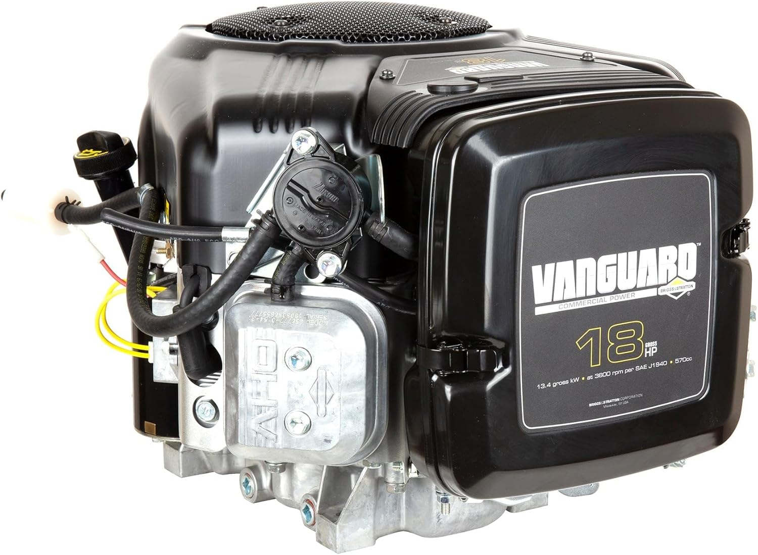 Briggs & Stratton 356777-0154-G1 18 HP Vanguard Engine, Black