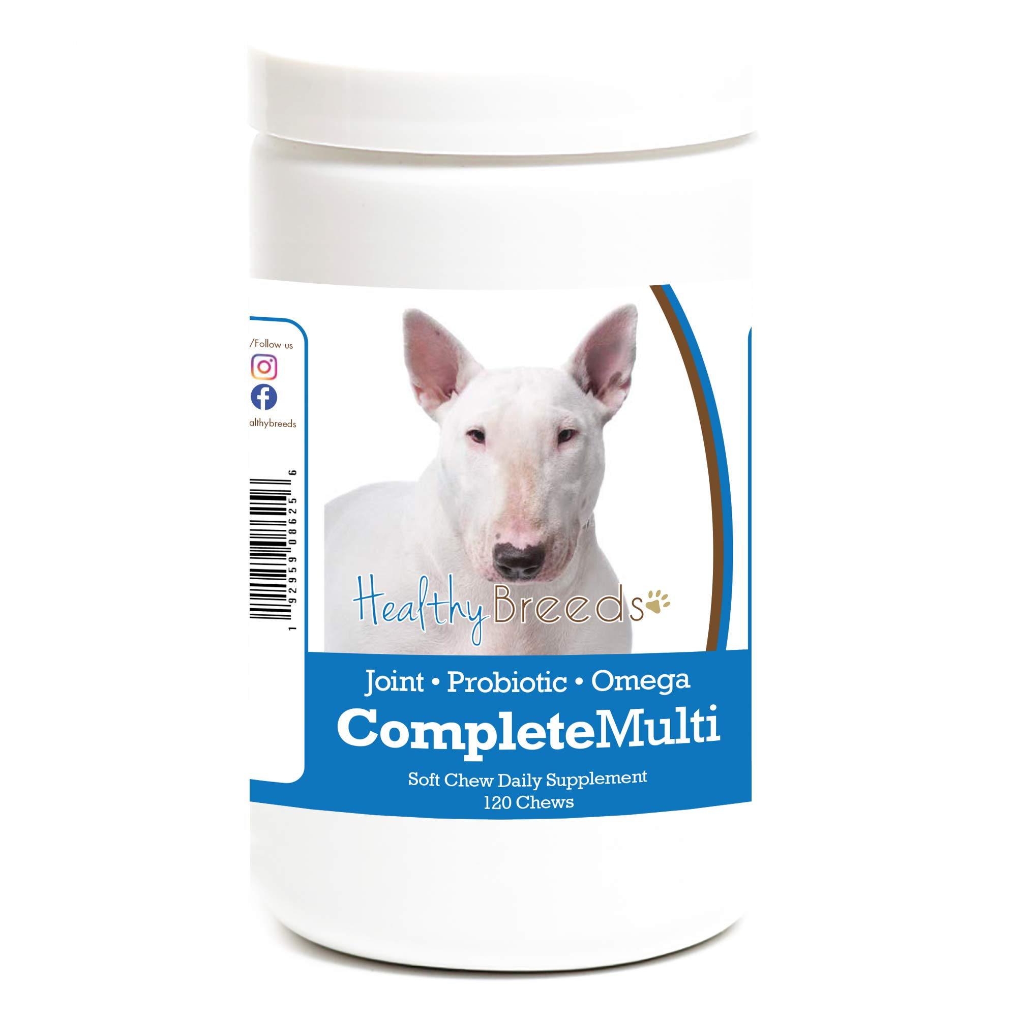 Healthy Breeds Bull Terrier All In One Multivitamin Soft Chew 120 Count
