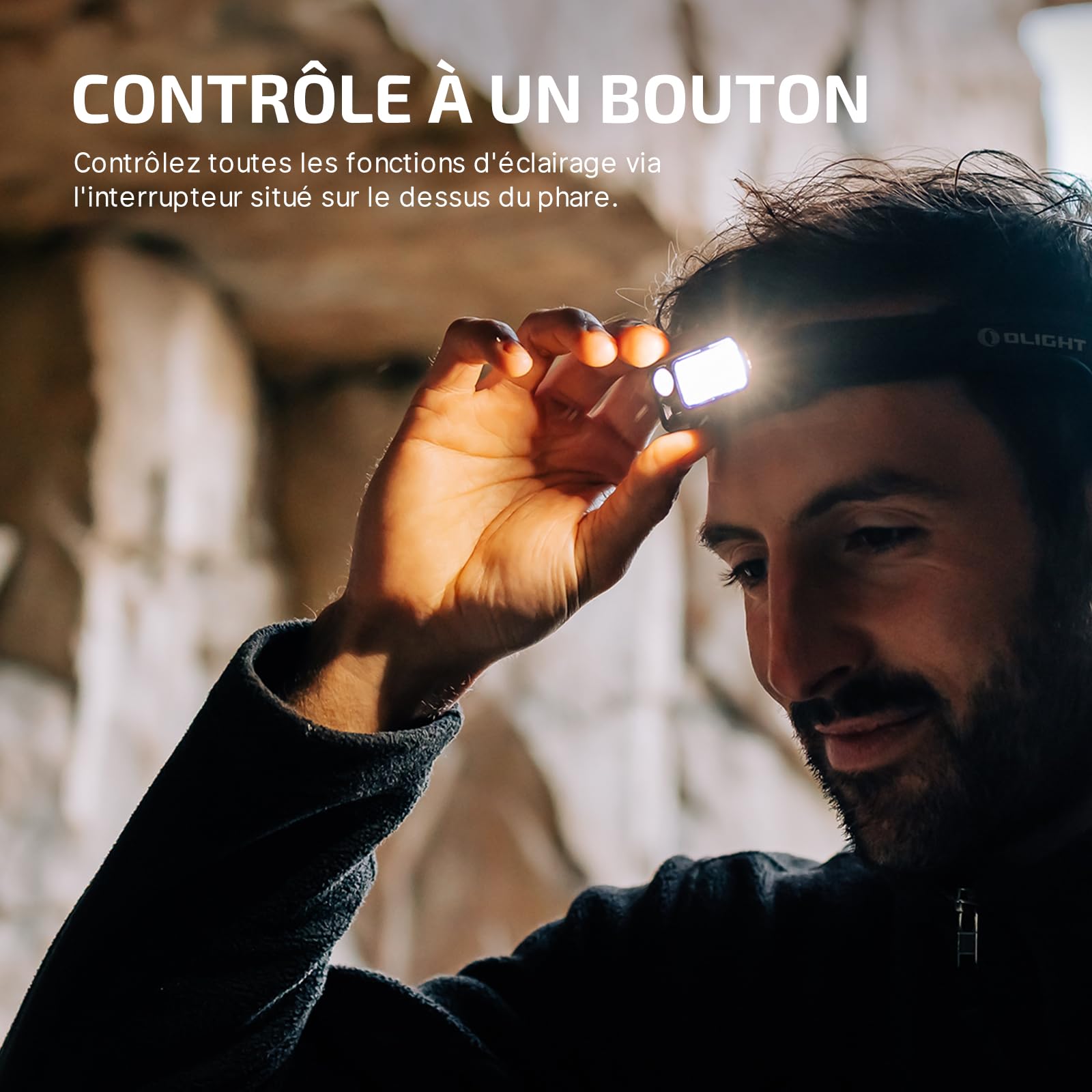 OLIGHT Array 2 Pro Lampe Frontale Puissante 1500 Lumens 150m Grande Autonomie avec Mode SOS Et 3 Sources Lumineuses pour Camping Course pêche escalade randonné