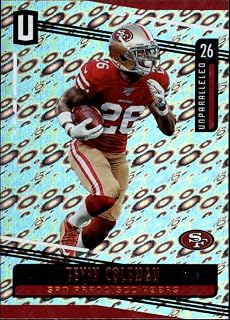 2019 Unparalleled Football Flight #159 Tevin Coleman San Francisco 49ers Official Panini Trading Card
