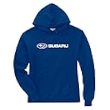 Subaru Genuine LOGO BLUE BASIC Pullover HOODIE Impreza STI WRX Forester Outback Ascent Legacy Crosstrek BRZ (LARGE)