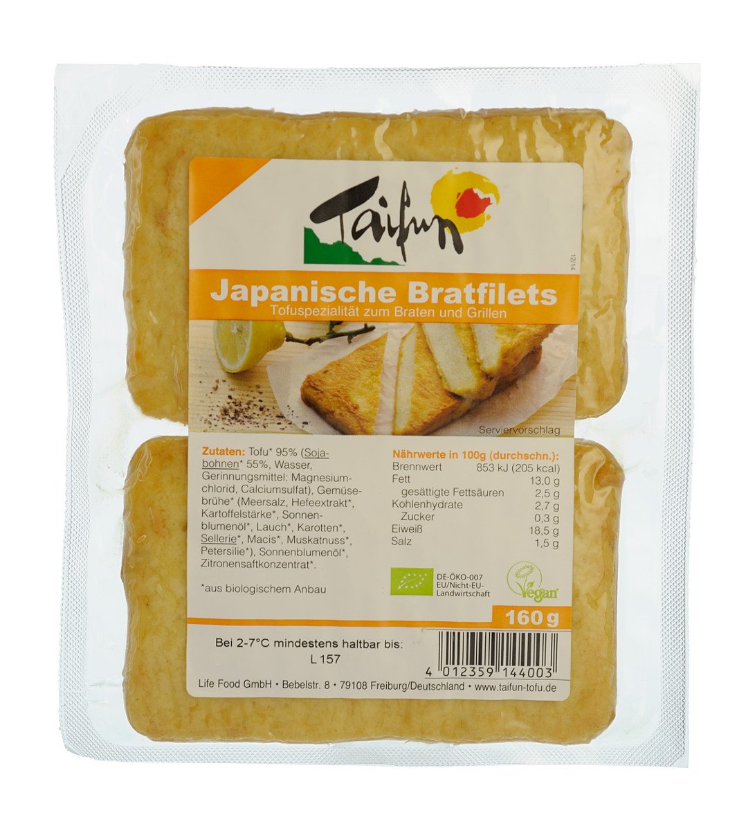 Taifun Organic Tofu Filets Japanese Style, 160 g