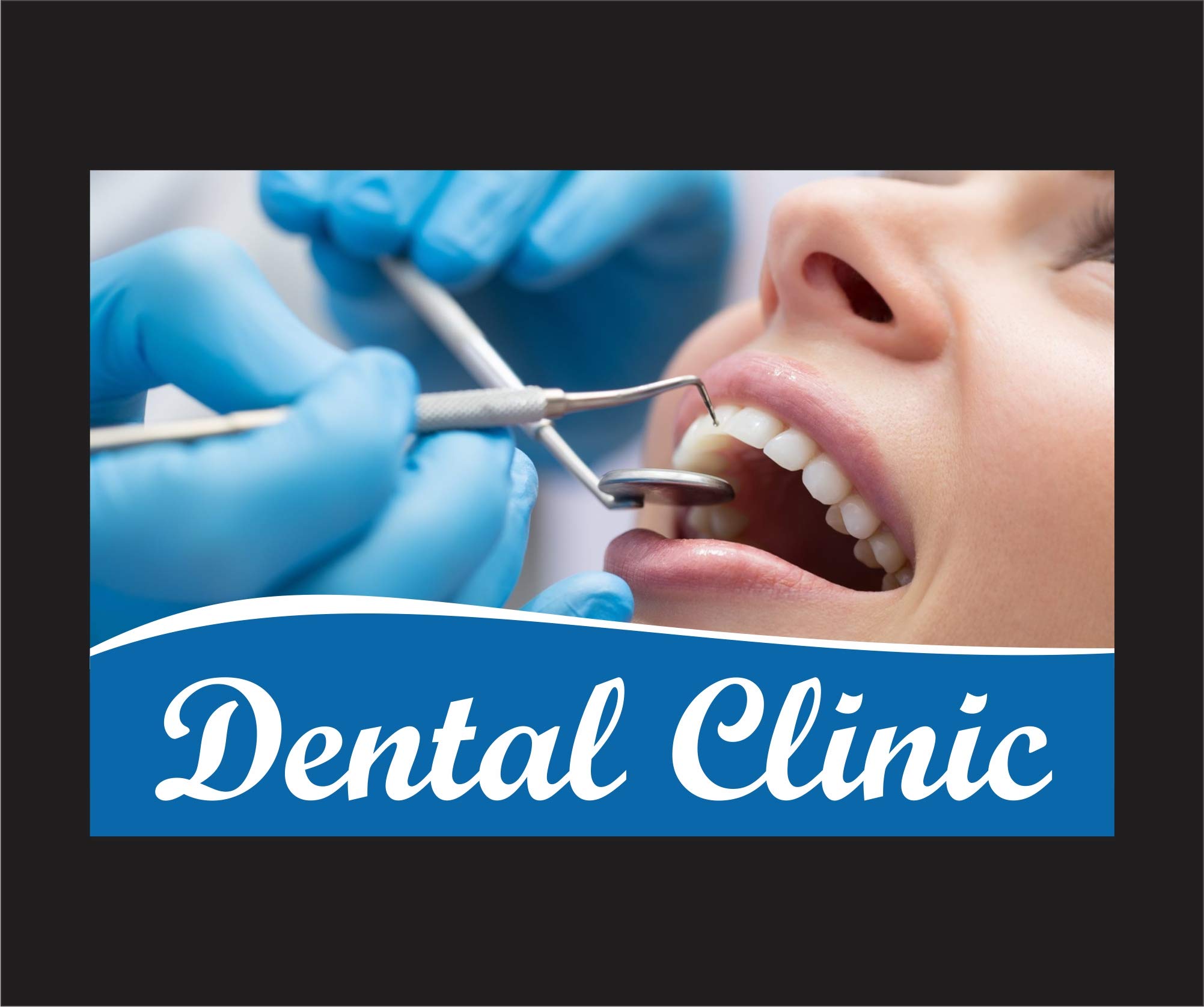Dental Clinic Wall Poster/Stickers, Size 12 x 18 inch for Clinic - UV Printed Vinyl Brand: Signex (B084VTF8NZ) Amazon Price History, Amazon Price Tracker