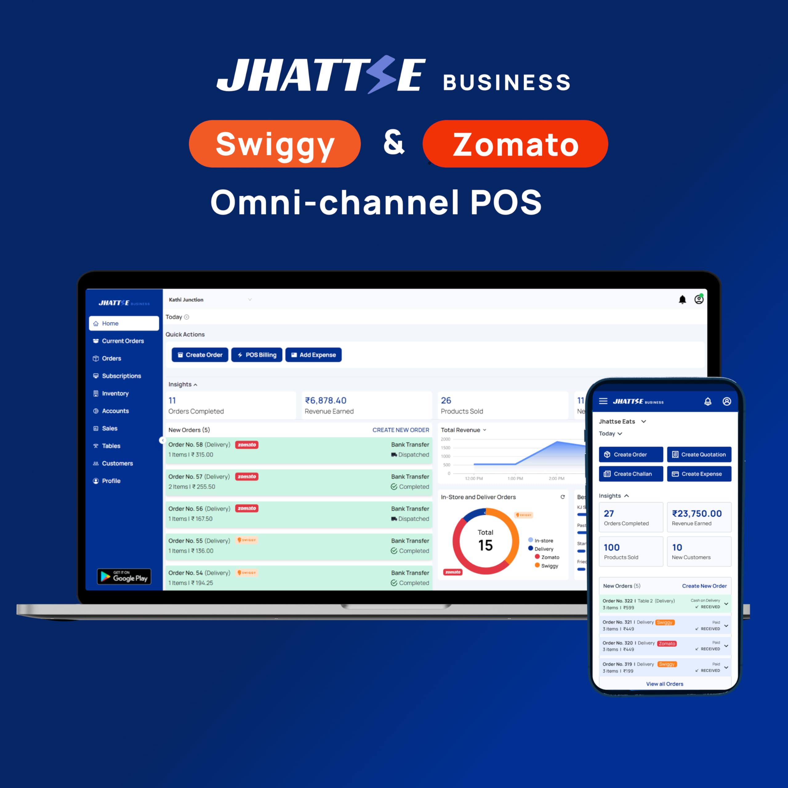 Jhattse Restaurant Billing Software with Zomato and Swiggy Integration | 1 year Plan|-image-43