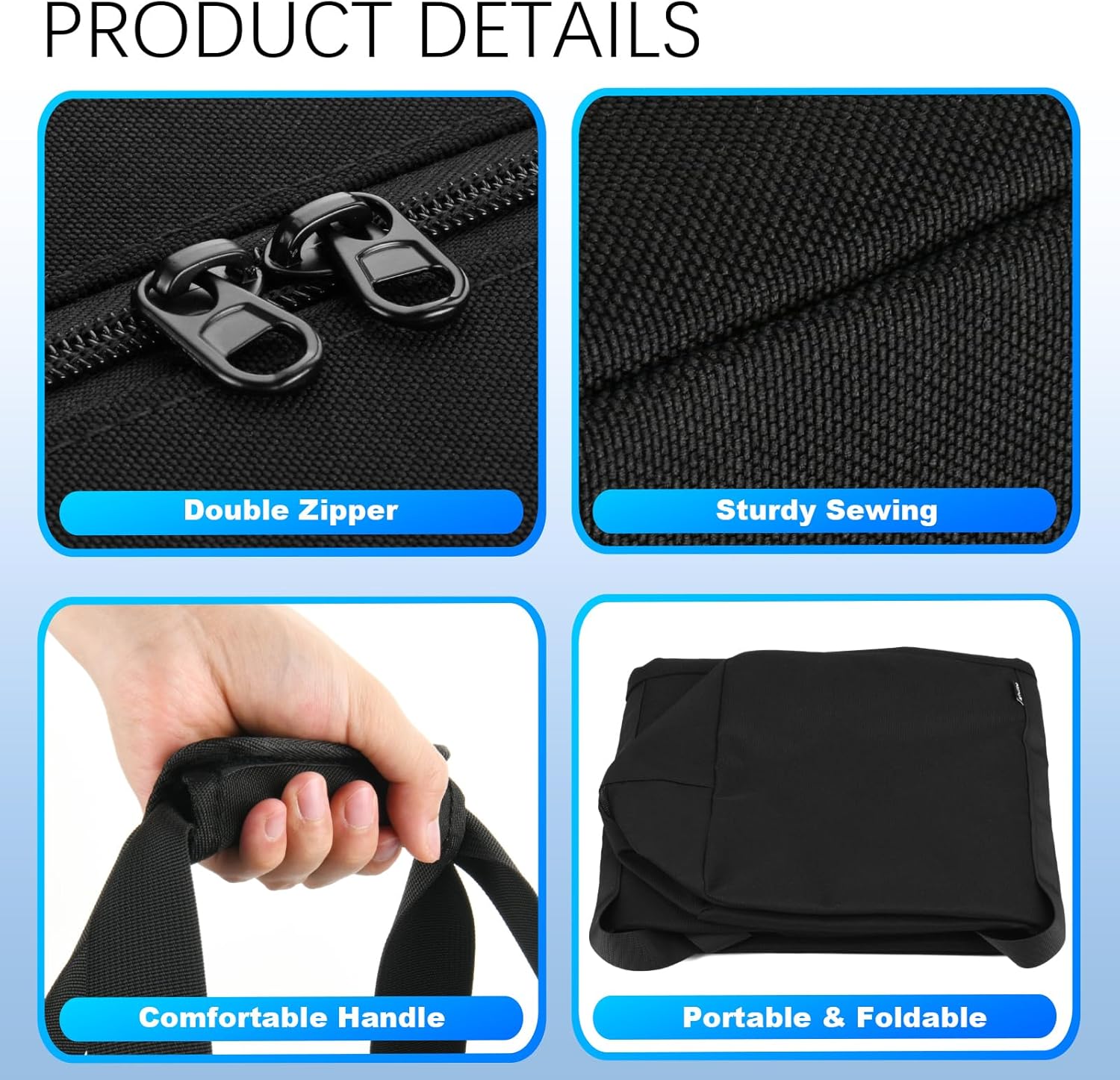 Cordless String Trimmer Carry Bag Electric Grass Trimmer Storage Bag Portable Weed Eater Edger Carrying Case for Handheld Lawn Mower Attachment, Case Only