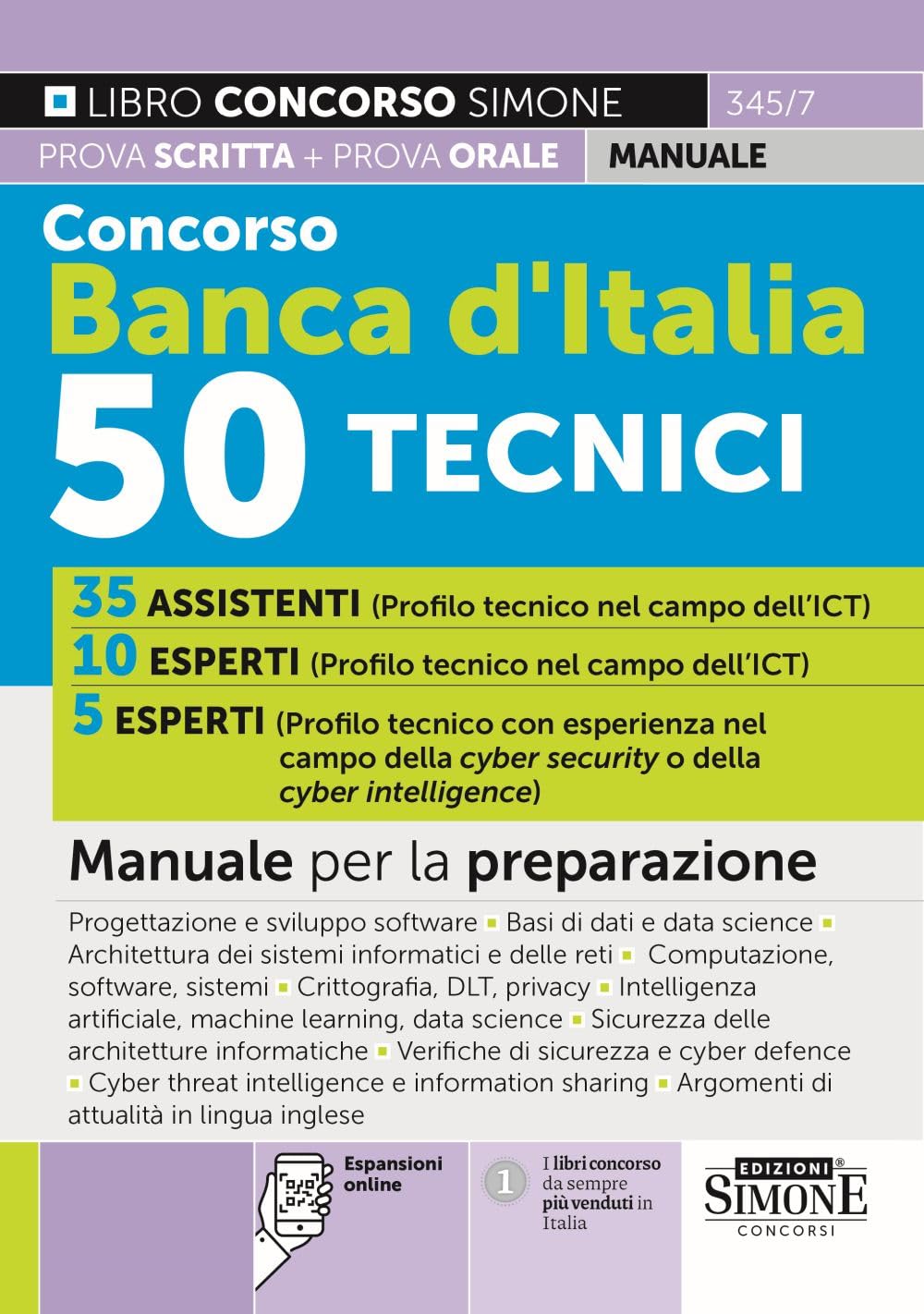 Concorso Banca d'Italia 50 Tecnici - Manuale per la preparazione