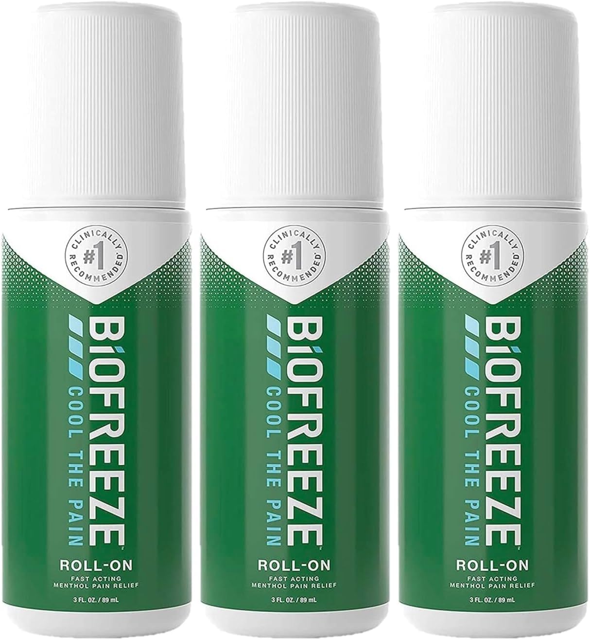 Biofreeze Muskelschmerzlinderung, 3x 89 ml, Unisex, Unparfümiert