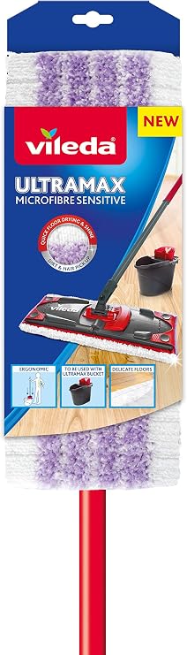 Vileda Ultramax Sensitive Flat Cleaning Broom
