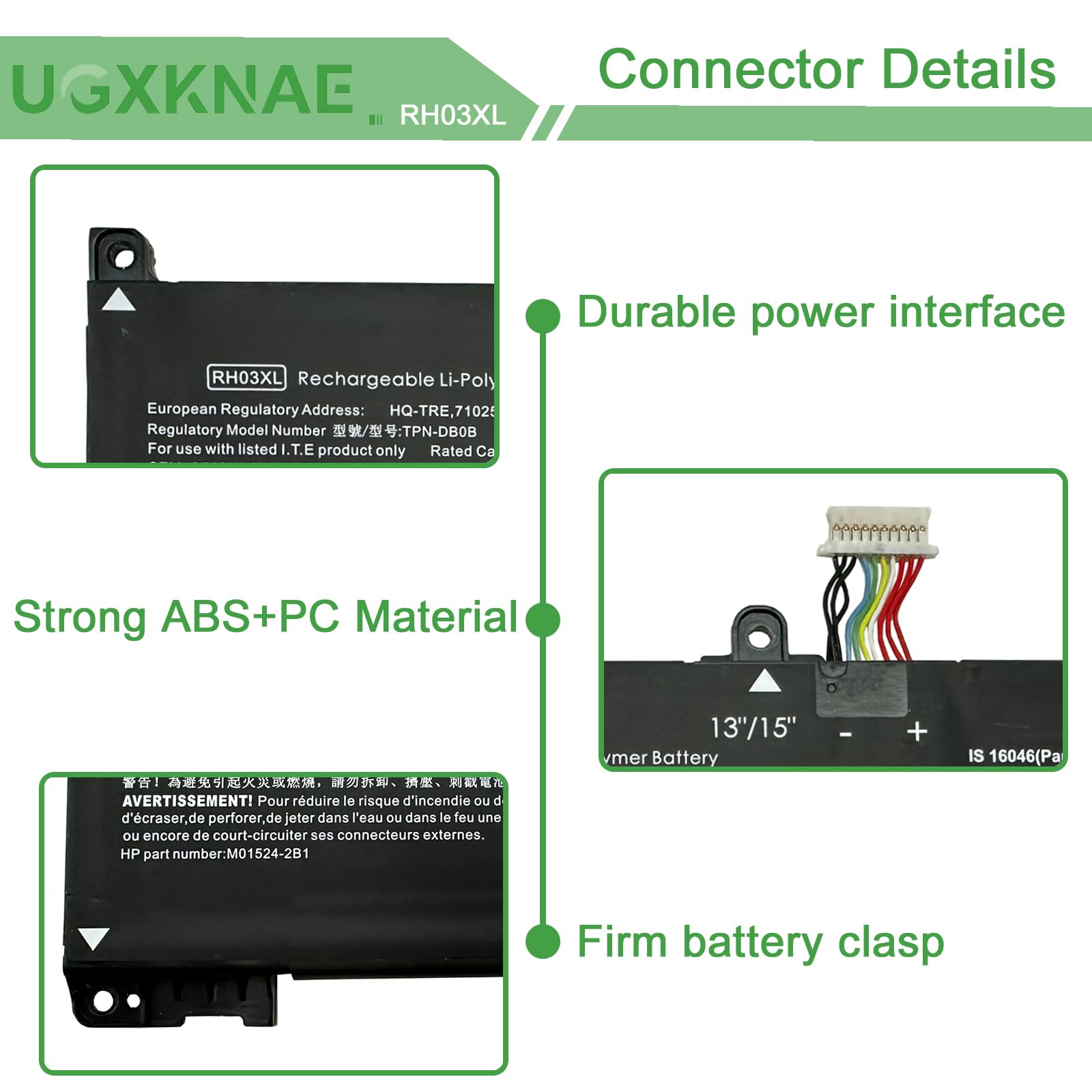 45Wh RH03XL Laptop Batterie für HP ProBook 430 440 445